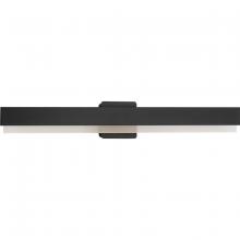  P300407-31M-CS - Semblance Collection 32 in. Matte Black Medium Modern 3CCT Integrated LED Linear Vanity Light