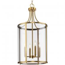  P500391-163 - Gilliam Collection Four-Light Vintage Brass New Traditional Hall & Foyer