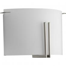  P710118-009 - Modern Glass Sconce Two-Light Brushed Nickel Wall Sconce