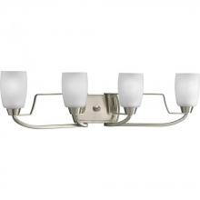  P2797-09 - Wisten Collection Four-Light Brushed Nickel Etched Glass Modern Bath Vanity Light