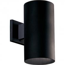  P5641-31/30K - 6" Black LED Outdoor Wall Cylinder