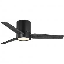  P250058-031-30 - Braden Collection 44" 3-Blade Matte Black LED Mid-Century Modern Indoor Hugger Ceiling Fan