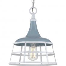  P500236-164 - Bastille Collection One-Light Coastal Blue Coastal Pendant Light