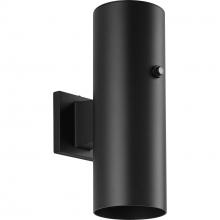  P550102-031-30 - 5" Black LED Outdoor Aluminum Up/Down Wall Mount Cylinder with Photocell