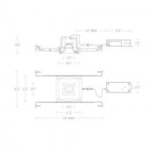  R2BSD-SCS-BK - Ocular 2.0 5CCT Square Downlight Trim and Remodel Housing with New Construction Frame-In Kit and D