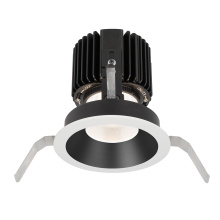 WAC US R4RD1T-NTWA-BKWT - Volta 4.5" Round Shallow Regressed Trim with LED Light Engine