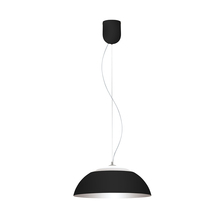  202267A - 1x30W LED Pendant w/ Black Outer Finish & Silver Interior Finish