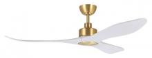 Eglo 235400-6011A - 60" WESTERLY c/fan, Sat.Brass/White