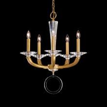  MA1005N-48O - Emilea 5 Light 120V Chandelier in Antique Silver with Clear Optic Crystal