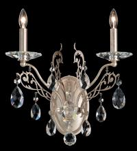  FE7002N-23H - Filigrae 2 Light 120V Wall Sconce in Etruscan Gold with Heritage Handcut Crystal