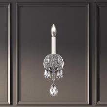  HA5801N-40H - Hamilton Nouveau 1 Light 120V Wall Sconce in Polished Silver with Heritage Handcut Crystal