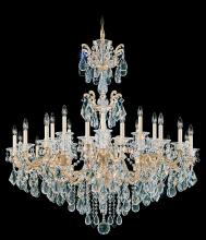  5013-76 - La Scala 24 Light 120V Chandelier in Heirloom Bronze with Clear Heritage Handcut Crystal