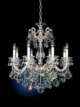  5073-22 - La Scala 8 Light 120V Chandelier in Heirloom Gold with Clear Heritage Handcut Crystal