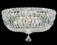  5893-40R - Petit Crystal Deluxe 5 Light 120V Semi-Flush Mount in Polished Silver with Radiance Crystal