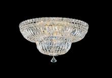  5894-40O - Petit Crystal Deluxe 9 Light 120V Semi-Flush Mount in Polished Silver with Optic Crystal