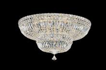  5895-40R - Petit Crystal Deluxe 13 Light 120V Semi-Flush Mount in Polished Silver with Radiance Crystal