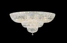  5896-40O - Petit Crystal Deluxe 27 Light 120V Semi-Flush Mount in Polished Silver with Optic Crystal