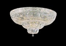  5898-40O - Petit Crystal Deluxe 21 Light 120V Semi-Flush Mount in Polished Silver with Optic Crystal