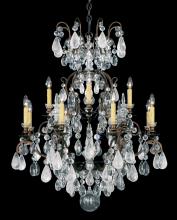  3572-22OS - Renaissance Rock Crystal 13 Light 120V Chandelier in Heirloom Gold with Olivine & Smoke Quartz Cry