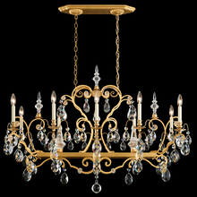  3795N-51H - Renaissance 12 Light 120V Chandelier in Black with Clear Heritage Handcut Crystal