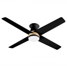  11984 - Santa Ana Ceiling Fan | Aged Brass | Black