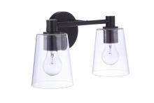  12615FB2 - Emilio 2 Light Vanity in Flat Black