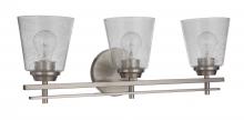  19624BNK3 - Drake 3 Light Vanity in Brushed Polished Nickel