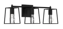  12123FB3 - Dunn 3 Light Vanity in Flat Black