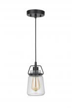  53591-FB - Trystan 1 Light Mini Pendant in Flat Black