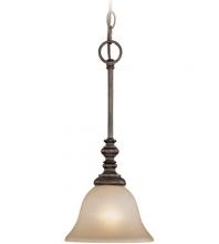  24221-MB - Barrett Place 1 Light Mini Pendant in Mocha Bronze