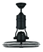 Craftmade BW321FB3 - Bellows III 18" 3-Blade Indoor/Outdoor (Damp) Ceiling Fan in Flat Black w/ Flat Black Blades