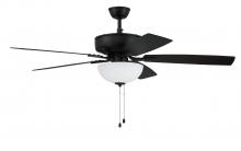 Craftmade P211FB5-52FBGW - 52" Ceiling Fan w/Blades, White Frost Bowl LED