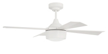 Craftmade THO42W4 - 42" Ceiling Fan w/Blades & LED Light Kit, Damp Rated