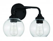  56202-FB - Glenda 2 Light Vanity in Flat Black