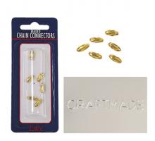  PCC-CH - Pull Chain Connectors set in Chrome (6pcs)