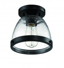  X1408-FB - Lodie 1 Light 7.5" Flushmount in Flat Black