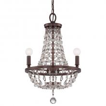  1543-CB-MWP - Channing 3 Light Chocolate Bronze Mini Chandelier