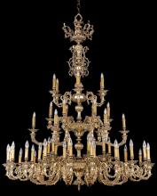  2619-OB - Crystorama Novella 55 Light Brass Chandelier