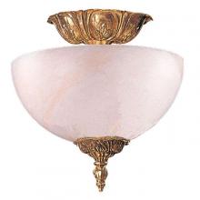  315-CT-OB - Crystorama 2 Light Olde Brass Ceiling Mount