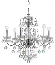  3326-CH-CL-MWP - Imperial 6 Light Crystal Chrome Chandelier