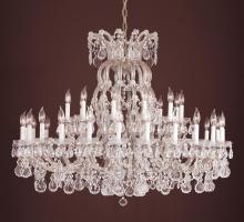  4308-S-SILVER - Crystorama 37 Light Silver Chandelier