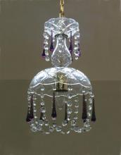  4501-PB-PURPLE - Hanging Crystal W8 H16 1-60W