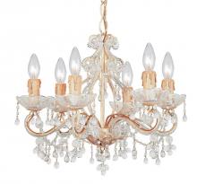  4507-CM-CLEAR - Paris Market 6 Light Murano Crystal Champagne Mini Chandelier