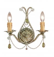  4712-GL - Crystorama Paris Market 2 Light Gold Leaf Sconce