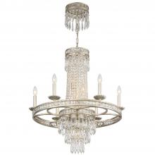  5266-OS-CL-MWP - Mercer 10 Light Hand Cut Crystal Olde Silver Chandelier