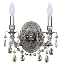  5522-PW-SS-MWP - 2 Light Pewter Sconce