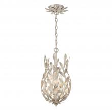  563-SA - Broche 3 Light Antique Silver Mini Pendant