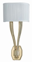  582-PB - Crystorama 2 Light Polished Brass Sconce