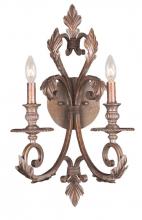  6912-FB - Royal 2 Light Florentine Bronze Sconce