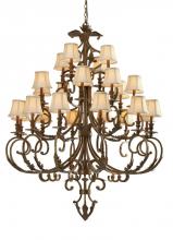  6917-FB - Crystorama Royal 24 Light Florentine Bronze Chandelier